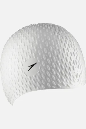 Speedo Unisex Adult Bubble Swim Cap - - Size: ONE size