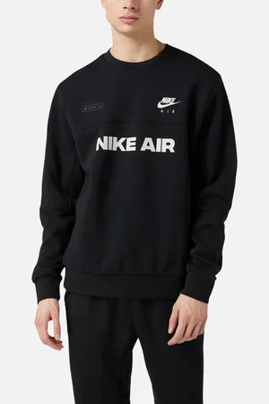 Nike Mens Sweatshirt Black Pullover Jumper Gym Sports - Size: S
