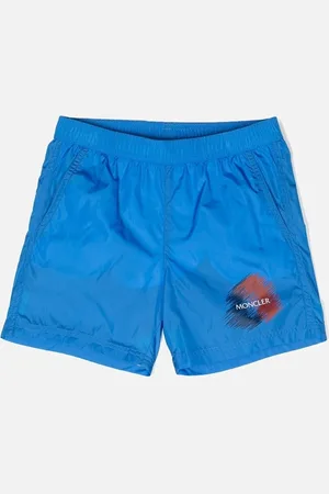 Moncler Kids Over Size Logo Swimshorts - Size: 6Y