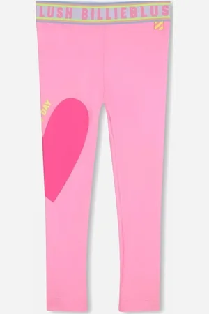 Billieblush Girls Heart Logo Waistband Leggings - Size: 3 years