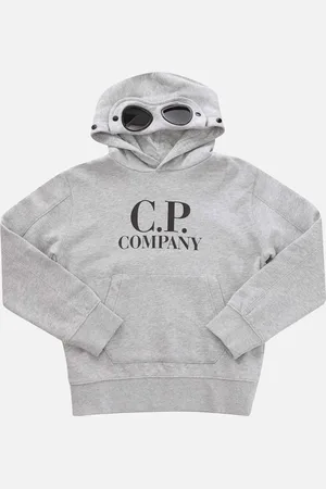 C.P. Company Juniors Diagonal Fleece Gogle Hoodie - - Size: 4 years