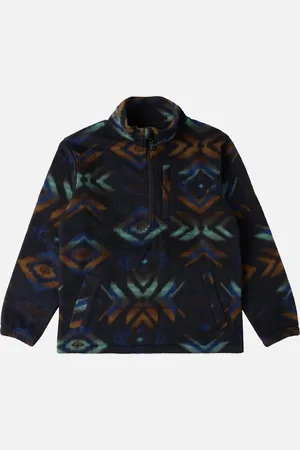 Billabong Kids Boundary Patterned Half Zip Fleece - - Size: XS
