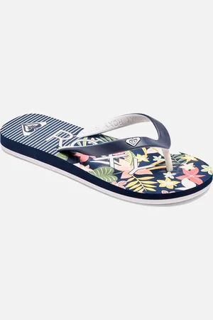 Roxy Kids Tahiti Floral Sandals Flip Flops - - Size: 10K