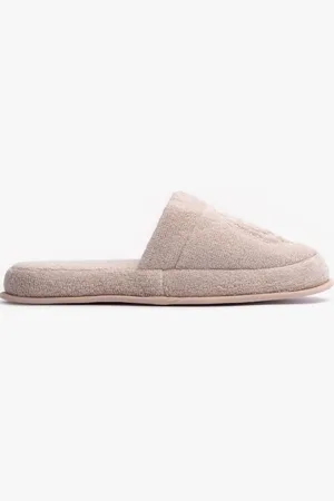 GANT CREST Unisex Mule Slippers Putty - - Size: 5.5/5/2/2.5/3/3.5/4/4.5/7/7.5/8/8.5/5/5.5/6.5/6
