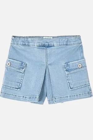 Mayoral Girls Denim Shorts - Size: 4 years