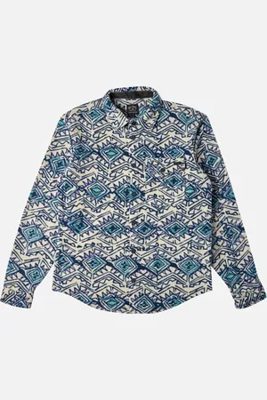Billabong Kids Furnace Checked Long Sleeve Flannel Shirt - - Size: 8 yrs