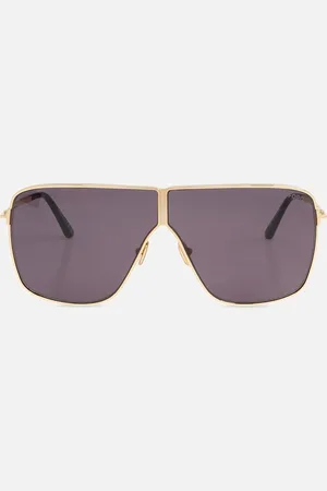 Tom Ford Huxley Metal Sunglasses Gold - - Size: 0