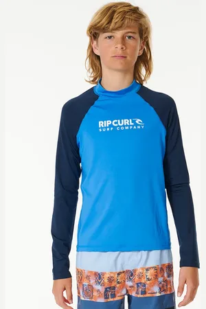 Rip Curl Rip Curl Kids Shock UPF 50 Long Sleeve Rash Vest - Gum - Size: 8 years