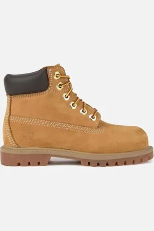 Timberland Junior Premium 6" Boot - Wheat - - Size: 3.5