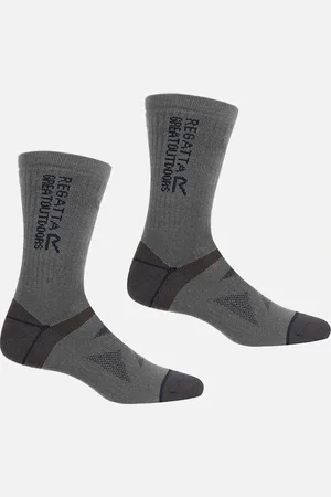 Regatta Unisex Adult Wool Hiking Boot Socks (Pack of 2) - - Size: 6/6.5/7/7.5/8/6.5/7/7.5/8/6