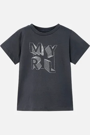 Mayoral Boys Charcoal Grey T-Shirt - - Size: 2 years