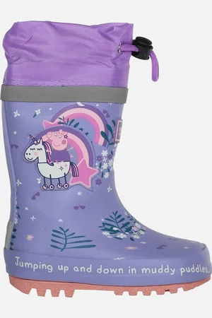 Regatta Childrens/Kids Splash Peppa Pig Unicorn Wellington Boots - - Size: 11