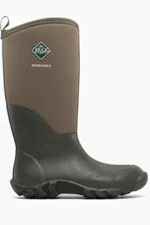 Muckboot S EDGEWATER II Unisex Wellington Boots Moss - Size: 4/4