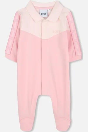 HUGO BOSS BOSS NEWBORN BABY GIRL PINK BABYGROW J52180