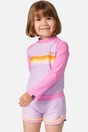 Rip Curl Rip Curl Kids Rainbow Tide Long Sleeve Rash Vest - - Size: 3 - 4 yrs