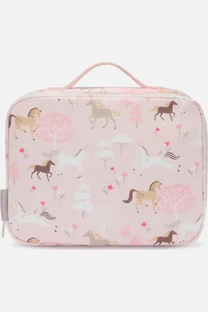 SOPHIE Cotton Canvas Lunch Bag Forest Ponies