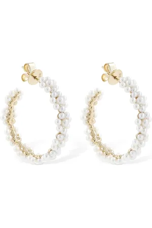 SOPHIE BILLE BRAHE Grande Boucle Parc 14kt & Pearl Earrings
