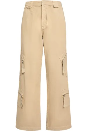 Beige Cargo Trousers for Women