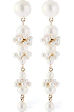 SOPHIE BILLE BRAHE 14kt & Pearl Tulip Perle Earrings