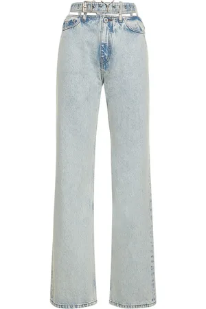 Y / PROJECT Y Belt Denim Wide Leg Jeans