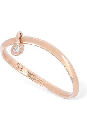Dodo 9kt Rose Gold & Diamond Essential Ring