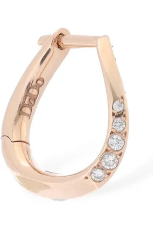 Dodo 9kt Rose Gold & Diamond Mono Earring
