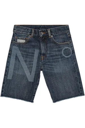 Nº21 Logo Print Cotton Denim Shorts