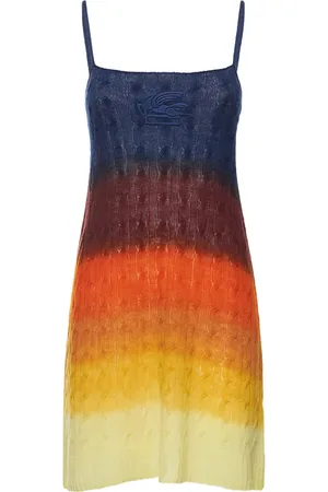 Etro Multicolor Wool Knit Mini Dress