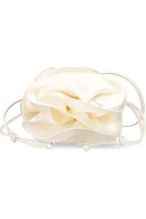 MAGDA BUTRYM Magda Cream Satin Shoulder Bag