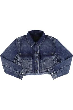 Givenchy Monogram Denim Crop Jacket