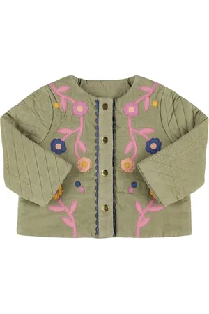 Louise Misha Embroidered Cotton Corduroy Jacket