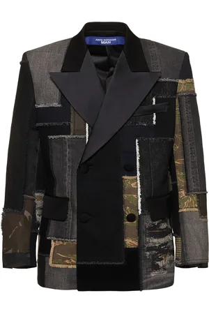JUNYA WATANABE Cotton Denim Patchwork Blazer