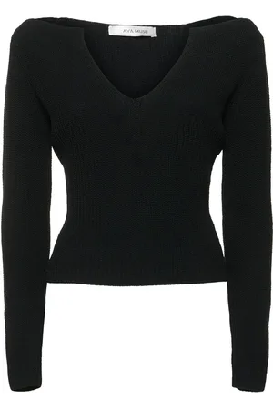 AYA MUSE Caeli Cotton Knit V-neck Sweater