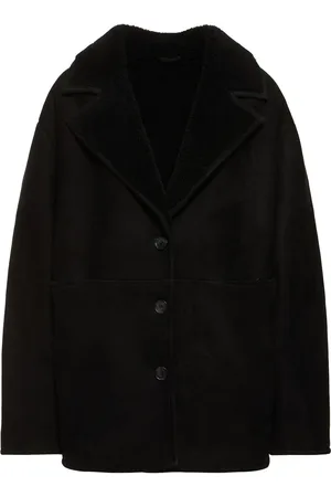 Loulou Studio Cirebo Suede Shearling Coat