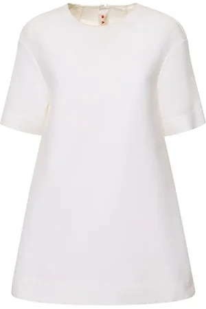 Marni Cotton Cady Short Sleeve Mini Dress
