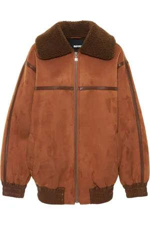 ROTATE Faux Shearling Bomber Jacket