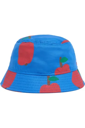 Jelly Mallow Apple Print Cotton Bucket Hat