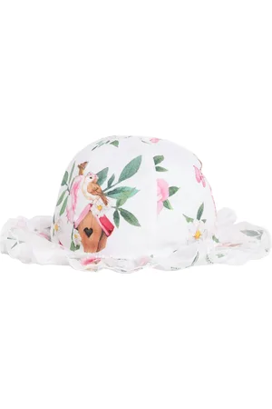 MONNALISA Printed Cotton Poplin Hat