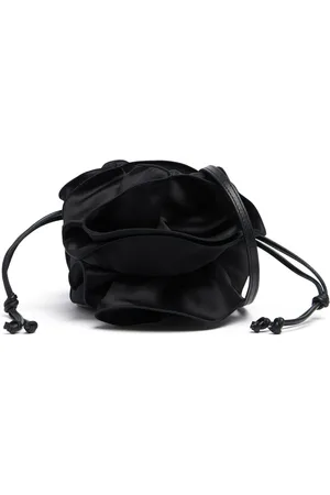 MAGDA BUTRYM Magda Black Satin Shoulder Bag