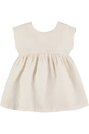1+ IN THE FAMILY Check Print Linen Dress