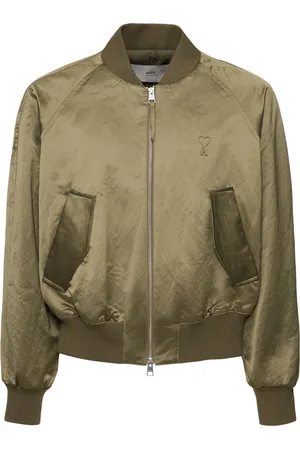 Ami Adc Cotton Blend Bomber Jacket