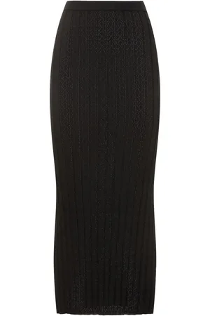 Loulou Studio Dera Viscose Blend Long Skirt