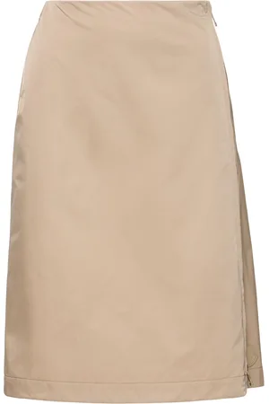 Moncler Tech Zip-up Midi Skirt