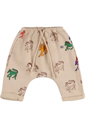 Bobo Choses Horse Print Cotton Blend Sweatpants