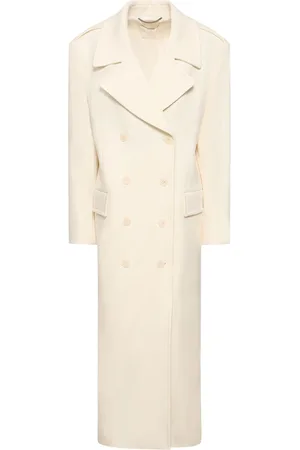 Stella McCartney Oversize Double Breasted Wool Long Coat