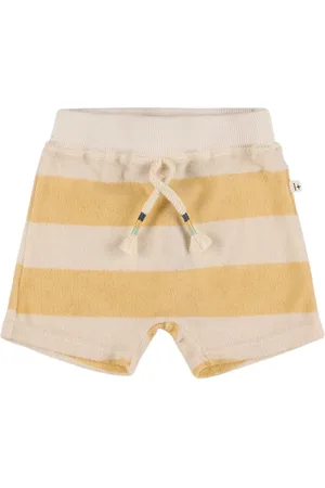 1+ IN THE FAMILY Striped Cotton Blend Terry Shorts