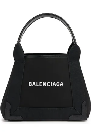 Balenciaga Xs Cabas Navy Cotton Bag