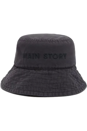 Main Story Embroidered Cotton Canvas Bucket Hat
