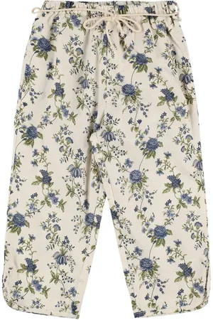 Babe & Tess Printed Cotton Blend Pants
