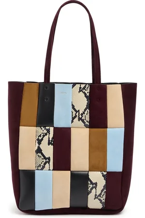 Khaite Zoe Patchwork Suede Tote Bag